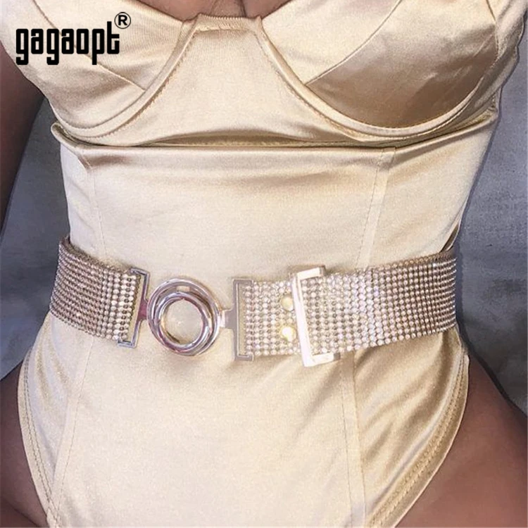 Женский пояс с кристаллами Gagaopt блестящий со стразами вечерние ремни для ночного