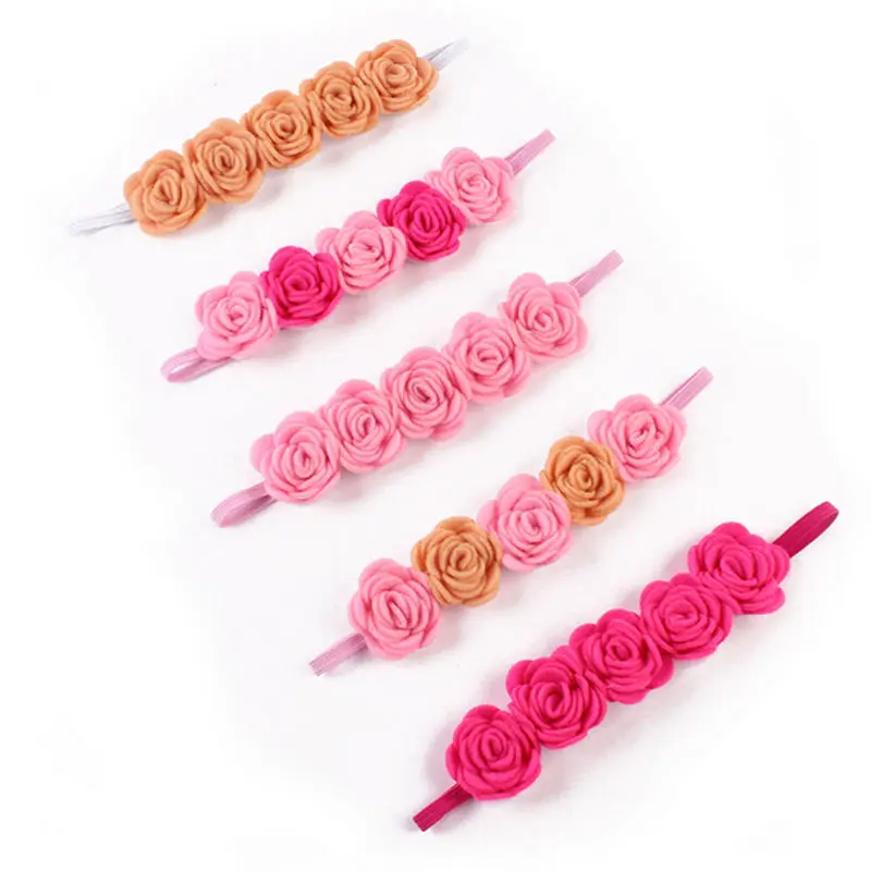 Повязка на голову с цветами для новорожденных девочек повязка аксессуары волос |