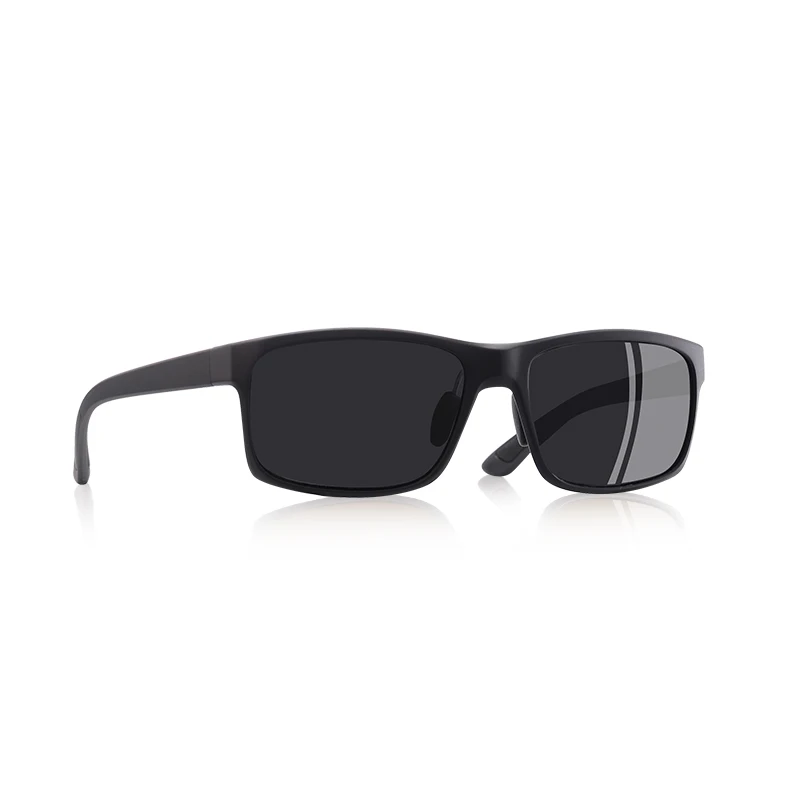 C1Black AOFLY, фирменный дизайн, TR90, поляризационные солнцезащитные очки, мужские, водительские, оттенки, женские, модные, солнцезащитные очки для мужчин, квадратные очки, zonnebril heren - Цвет линз: C1Black