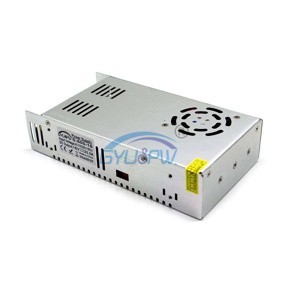 Переключатель питания DC15V 500W одиночные Выходные Трансформаторы 110V 220V AC DC адаптер