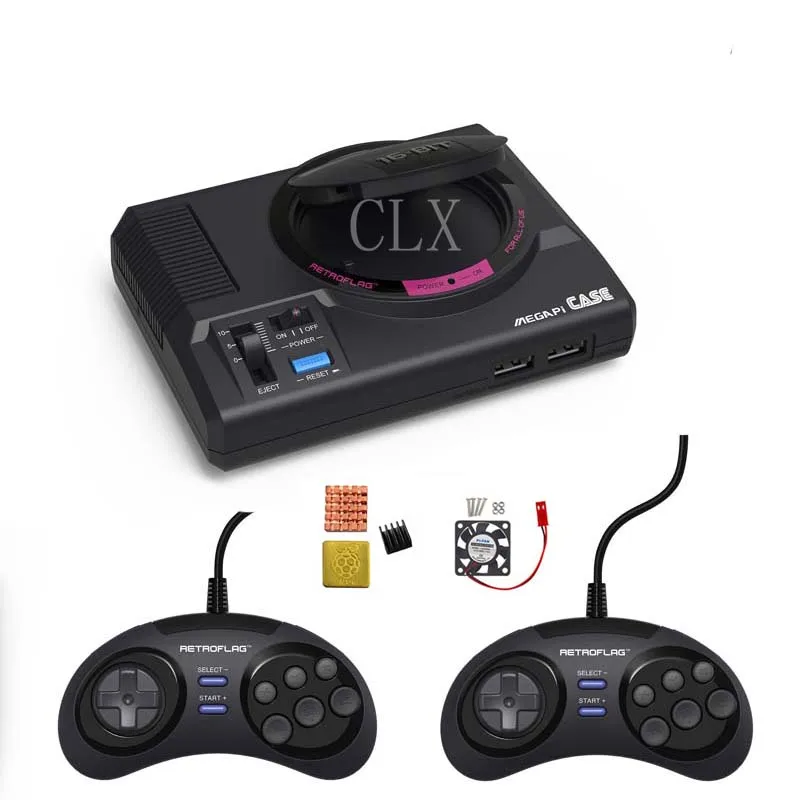 Retroflag MEGAPi CASE M с Классический usb контроллер + Мощность адаптер SD картой памяти на 32