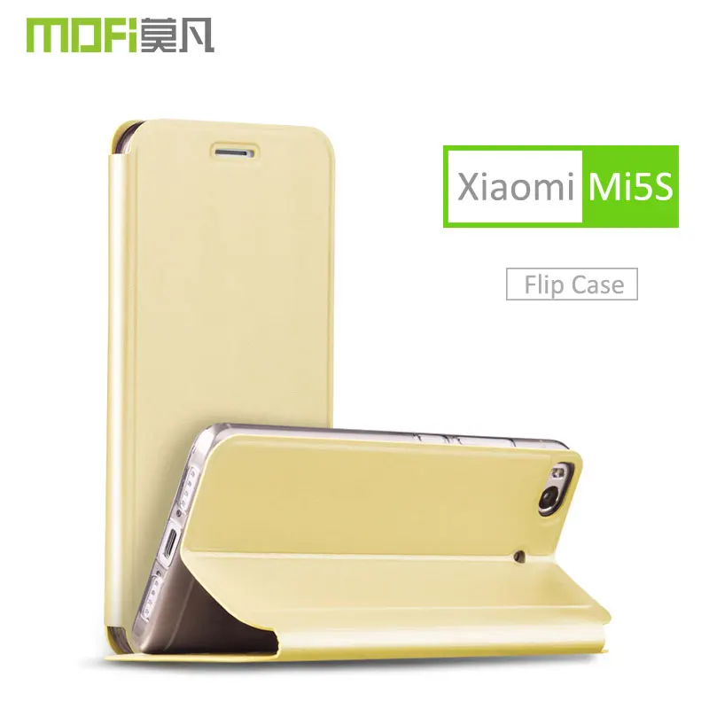 Xiaomi Mi5S флип чехол MOFI Оригинал mi5s Роскошный кожаный с держателем Mi 5S защитный coque 5