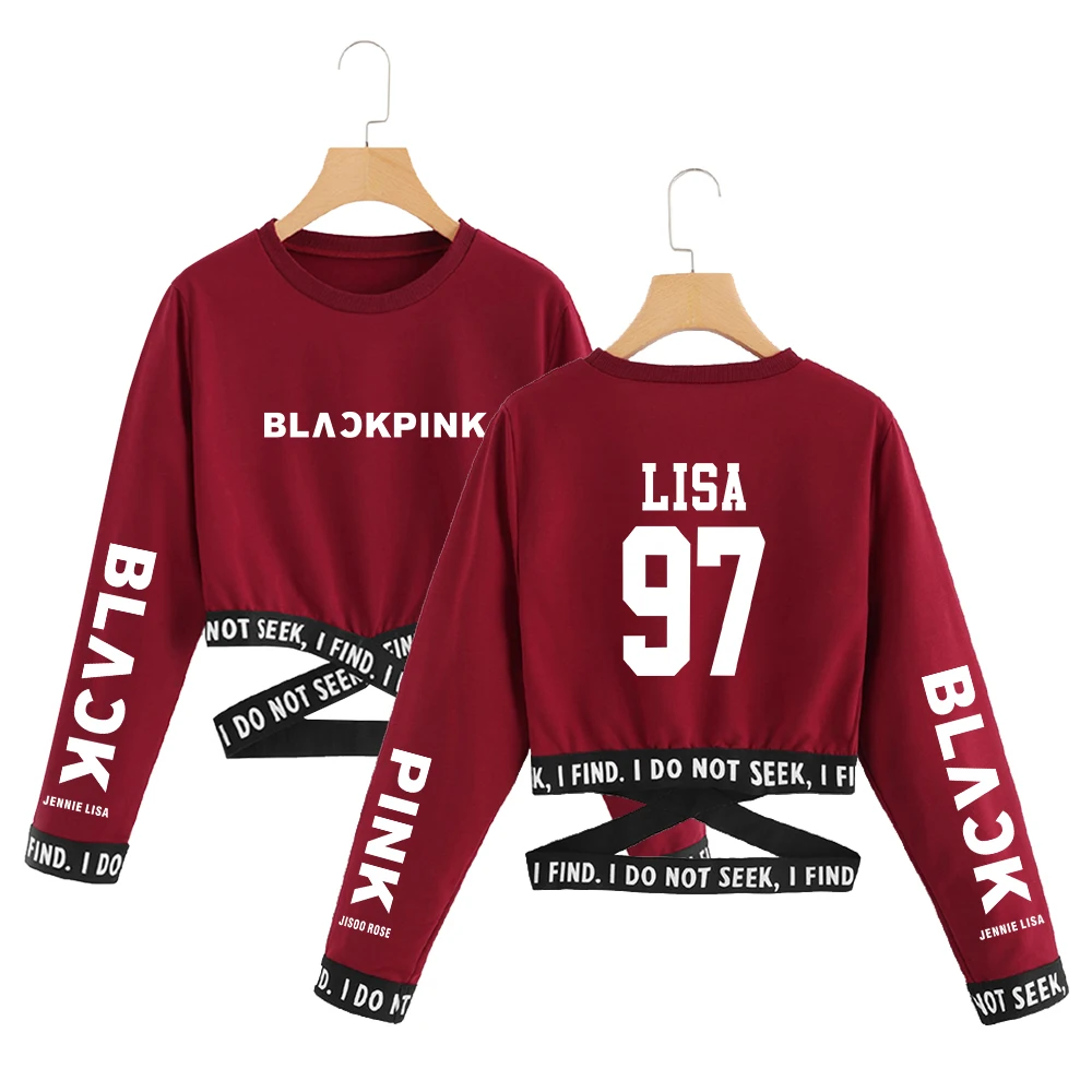 Blackpink футболки лето kpop T Укороченная рубашка женская одежда корейская Толстовка Harajuku мода горячая Распродажа Топы