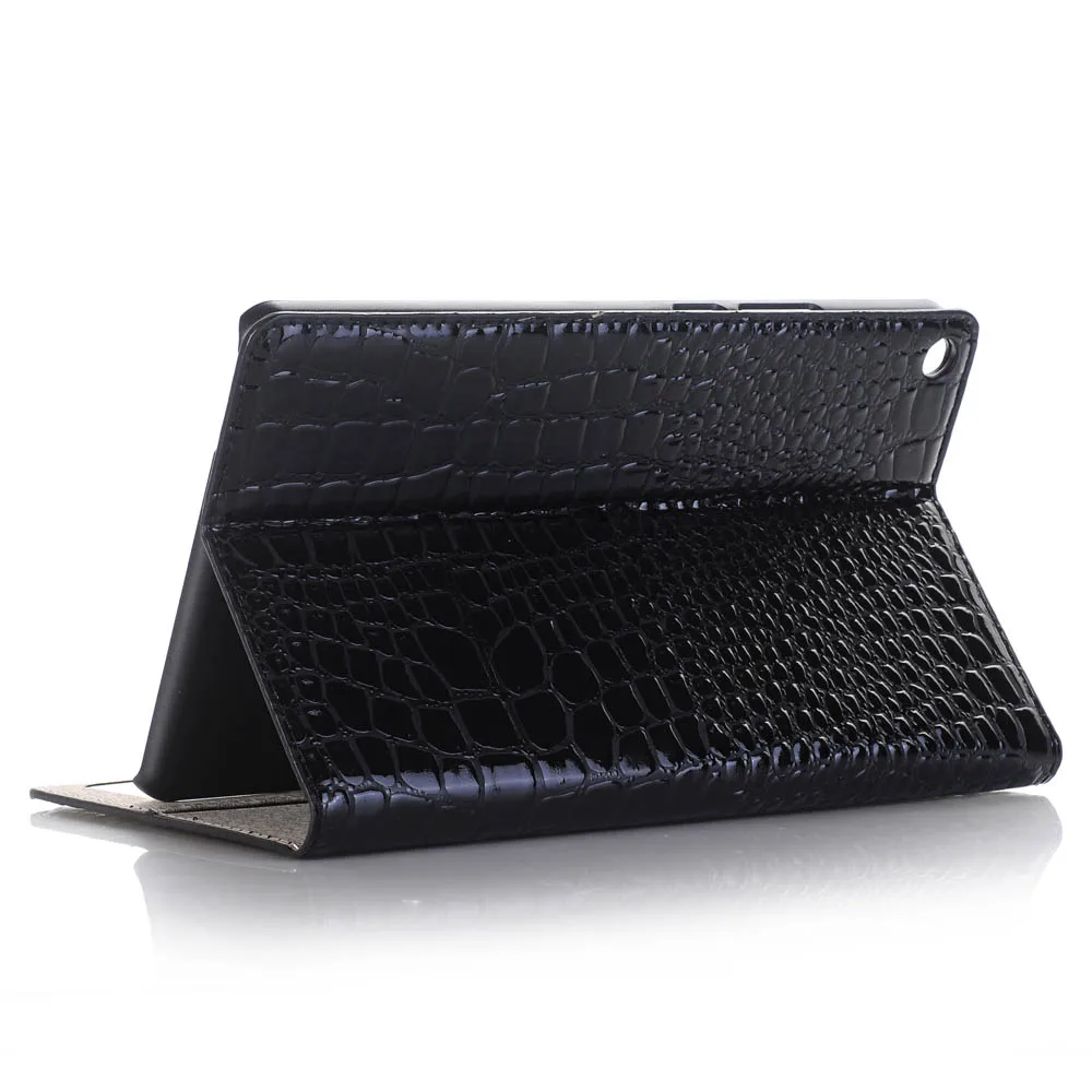 Black 1 Деловой кожаный чехол для huawei MediaPad T3 8,0 KOB-L09 KOB-W09 8,0 дюймов, подставка для планшета с отделением для карт+ подарок - Цвет: Black 1