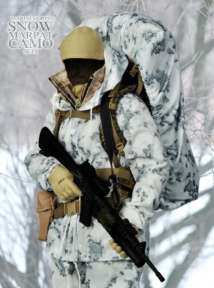 Estartek M 063 1/6 зимние камуфляжные наборы Marpat для коллекционной военной экшн фигурки