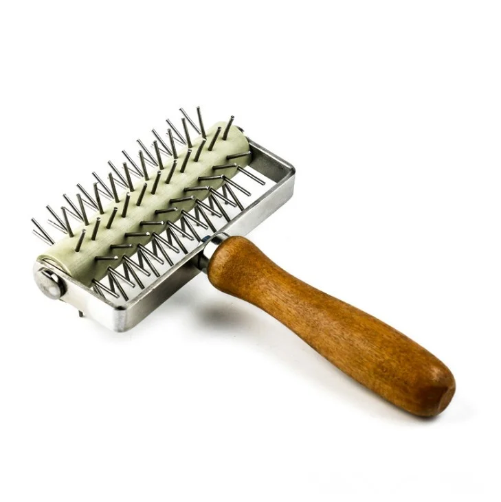 1 шт. нержавеющая сталь для пиццы хлеба иглы колеса перфораторы роликовый пирог