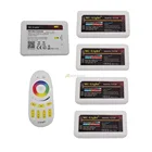 Mi светильник 2,4G 4 зоны сенсорный экран RF пульт + DC12-24V RGBW контроллер FUT038 для 3528 5050 RGBW RGBWW светодиодный светильник