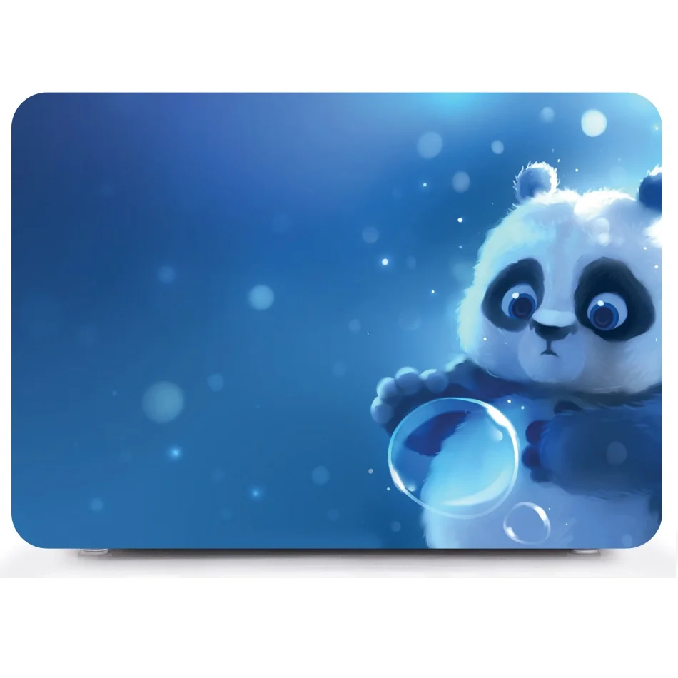 Новый жесткий чехол для ноутбука с милым рисунком + клавиатурой Macbook Air 11 13 Pro Retina