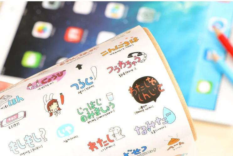 6 шт./лот Kawaii girl travel PVC Sticker for DIY Скрапбукинг дневник телефонные стикеры продукция