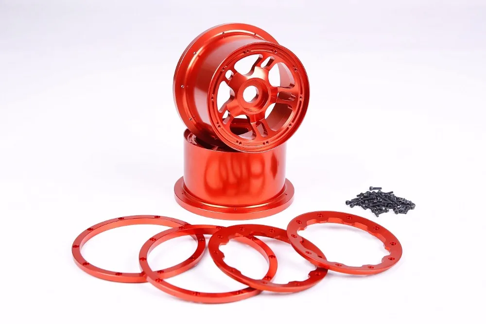 CNC сплав заднего колеса Ступицы Набор для 1/5 hpi rovan km baja 5b rc автозапчасти|Детали и