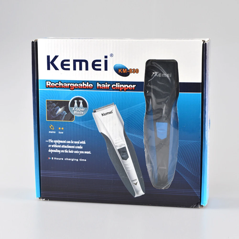 Перезаряжаемая машинка для стрижки волос Kemei мужские электрические