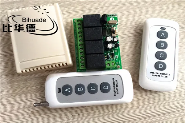 Универсальный 4 канальный беспроводной переключатель дистанционного управления
