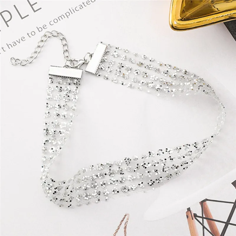 Pinksee Gothic Luxury Crystal Choker Necklace Charm Rhinestone Neckless For Women Wedding Party Jewelry | Украшения и аксессуары