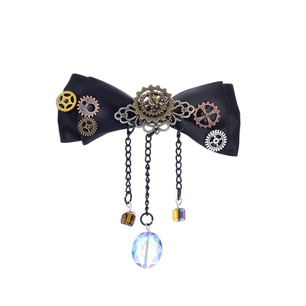 Женские заколки для волос модные аксессуары с черными кристаллами и бантом 1 шт. |