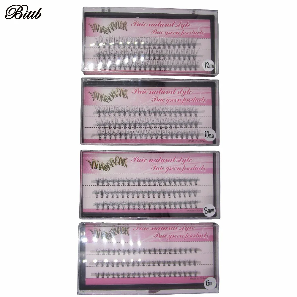 Натуральные длинные отдельные накладные ресницы Bittb роскошные для наращивания