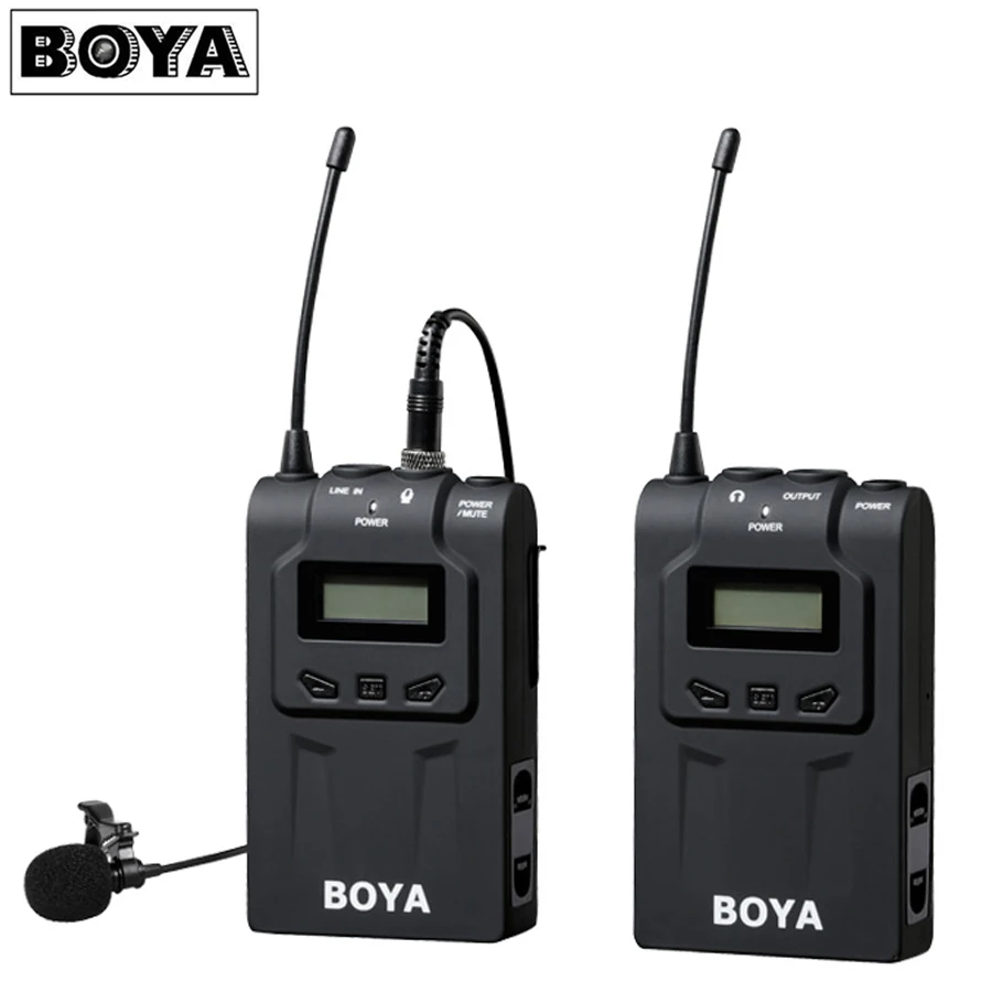 Всенаправленный петличный микрофон BOYA BY WM6 UHF ультра высокочастотный 48 каналов