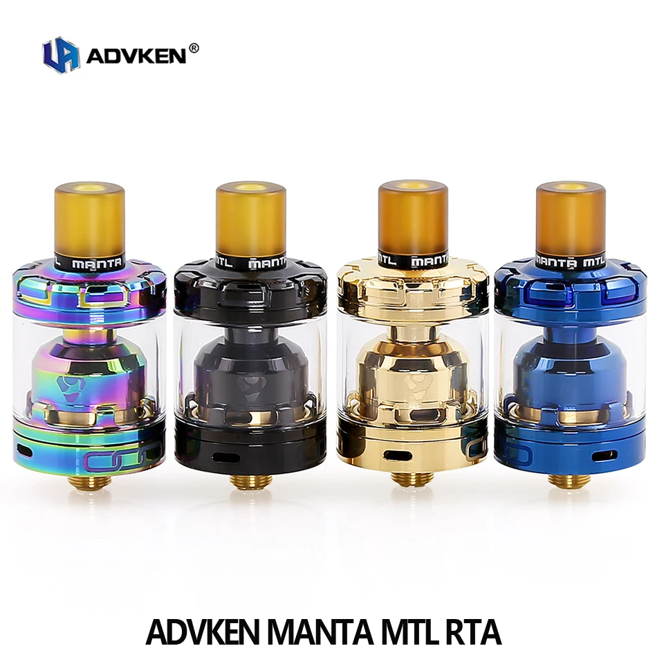 Оригинальный ADVKEN Manta MTL RTA бак 2 мл/3 мл обновление manta rta vape танк электронная