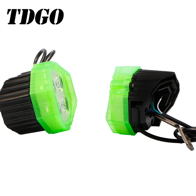 TDGO 2 шт светодиодные мотоциклетные фары 12 V светодиодный мото-прожектор Мотоцикл