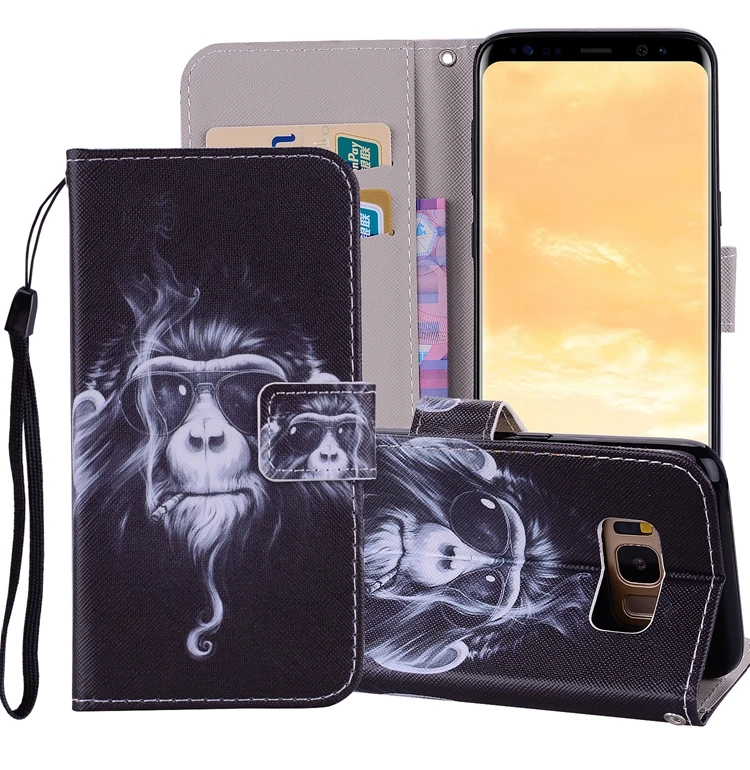 Для Etui samsung Galaxy S8 S9 Plus чехол из искусственной кожи Флип Бумажник чехол для телефона s для Coque samsung Galaxy S5 S6 S7 S 7 Edge чехол