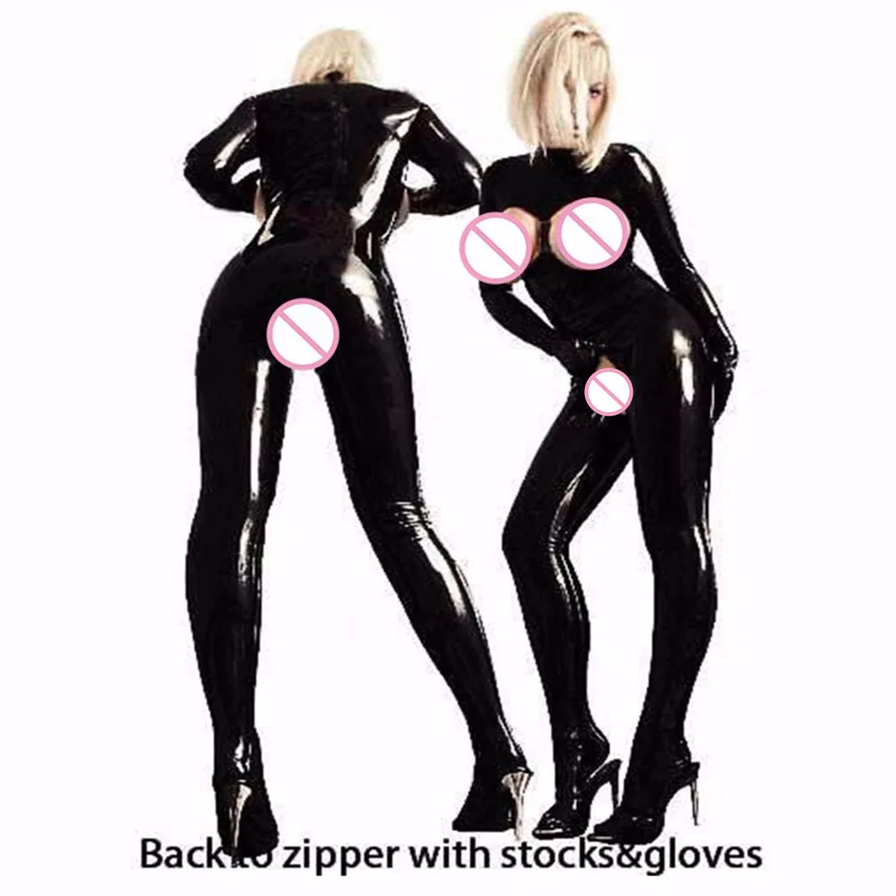 Пикантные Искусственная кожа латекс Клубная одежда открытый бюстгальтер и