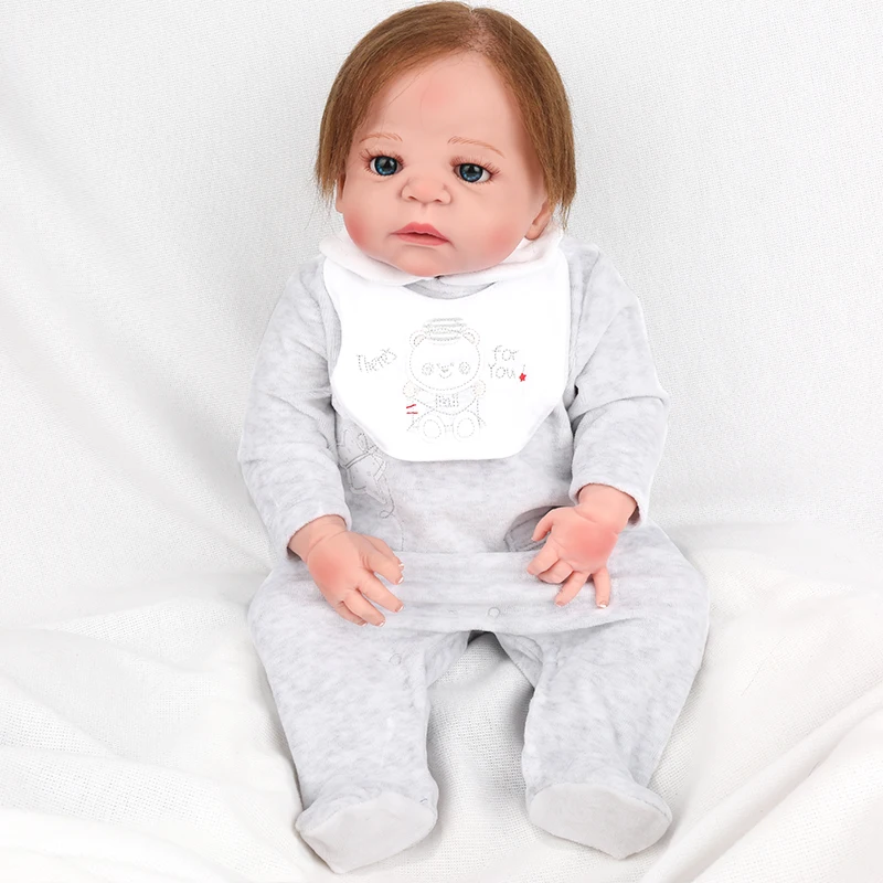NPK полностью виниловые силиконовые куклы Reborn Baby 55 см мягкие реалистичные игрушки