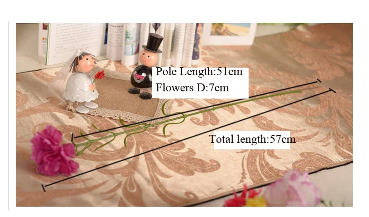 5 шт. имитация цветов Гвоздика декоративный Свадебный букет лом день матери