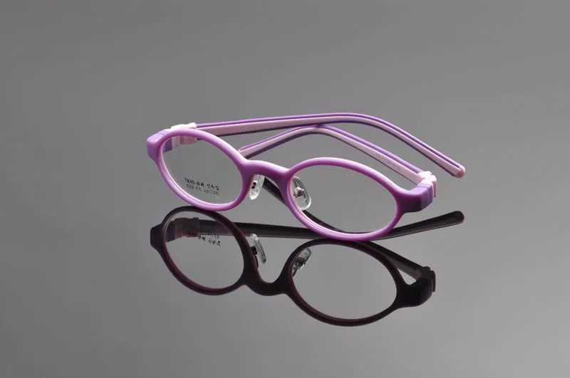 DEDING небьющаяся детская Силиконовая Овальная оправа для очков Размер 45 гибкая без