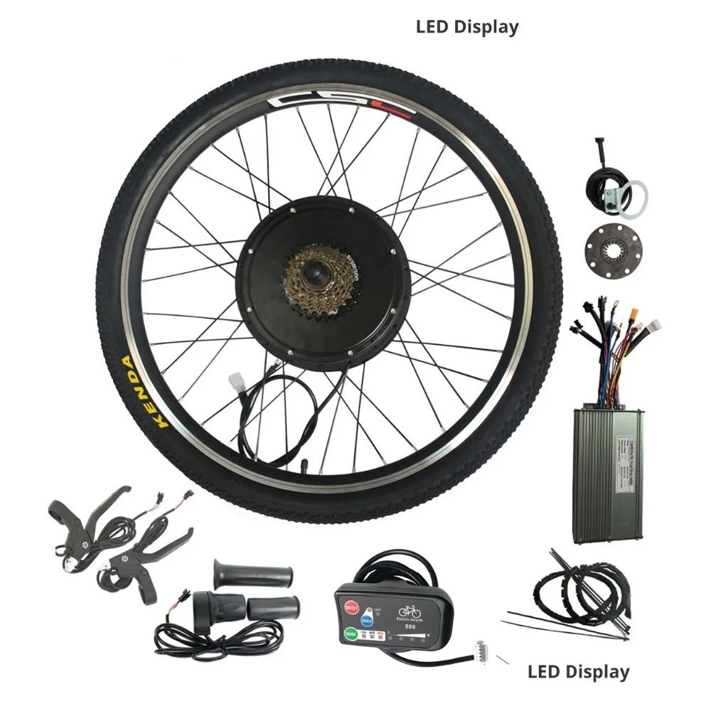 E BIKE 48 в 1000 Вт 1500 Вт комплект для переоборудования электрического велосипеда 20 24 26 27,5 28 29 дюймов 700C регенерация двигателя заднего колеса анти-зарядка