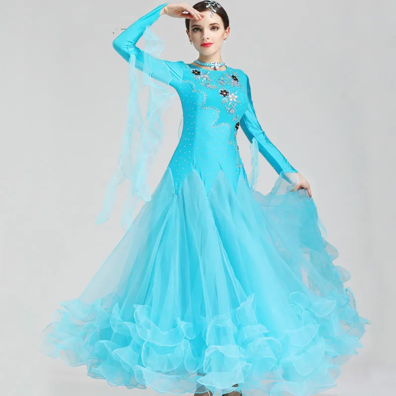 Модное платье для современных танцев Женская юбка вальса танго оптовая