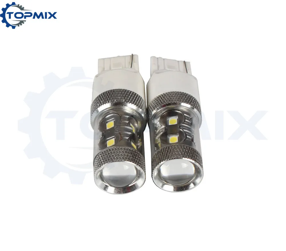 2шт 12 SMD 60W светодиодный Белый T20 7440 W21W WY21W Автомобильный задний фонарь тормозной