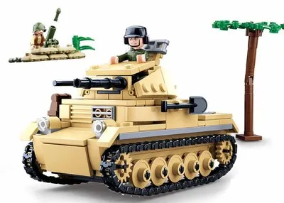 0691 356 шт Военная война 2 WW2 танковые строительные блоки детские игрушки