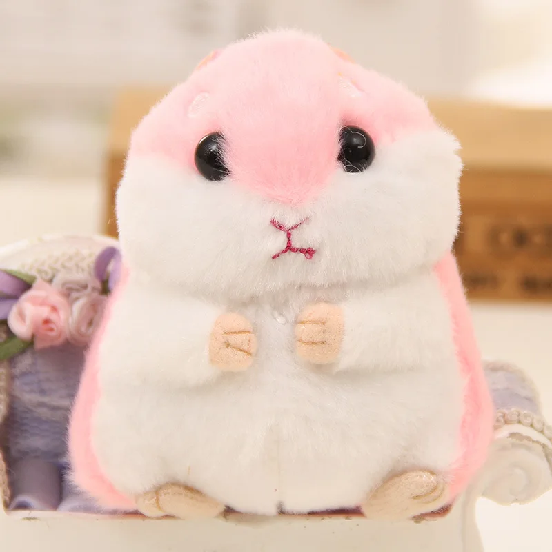 AOSST11CM Hamster Plush Doll Exquisitely Lovely Pendant Key Bag Buckles Gifts Send Girls Stuffed animals cute hamster toys | Игрушки и