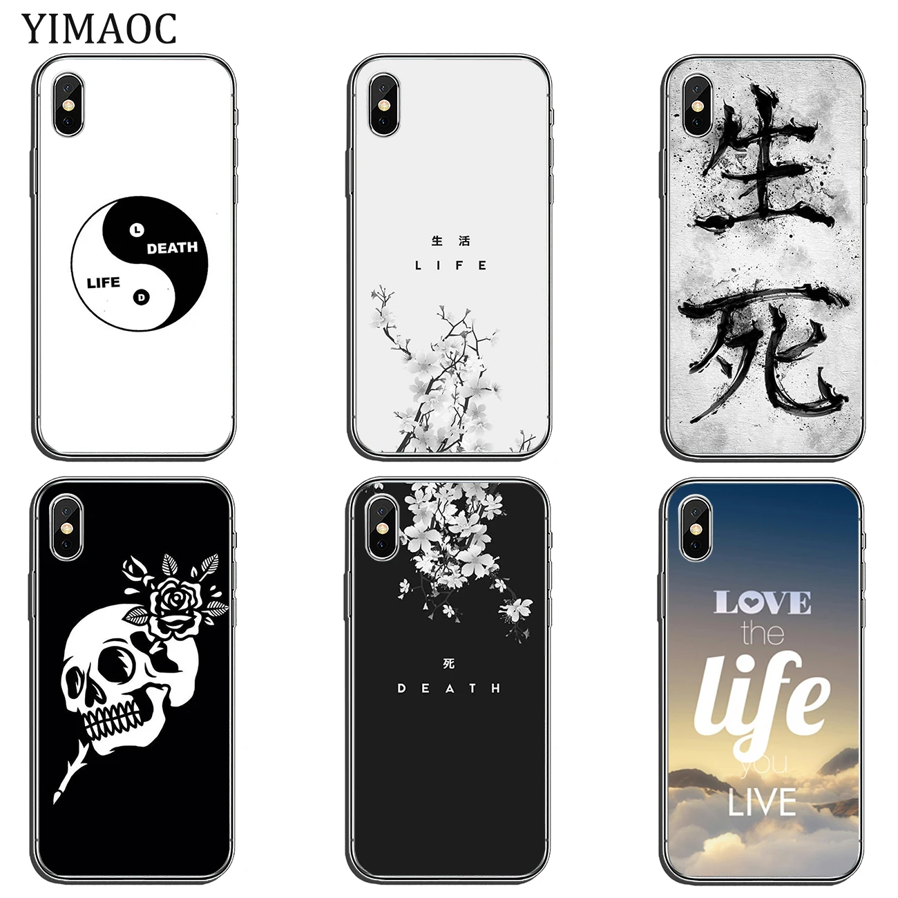 Мягкий силиконовый чехол YIMAOC Life and Death для Apple iPhone 11 Pro X XR XS Max 6 6S 7 8 Plus 5 5S SE 10 TPU чехлы