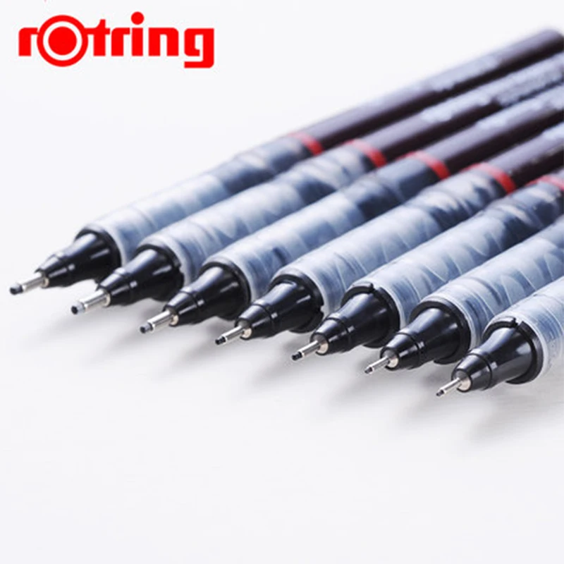 3 шт./лот Rotring Tikky графические пигментированные чернила 0 1/0 2/0 3/0 4/0 5/0 7/0 8 мм