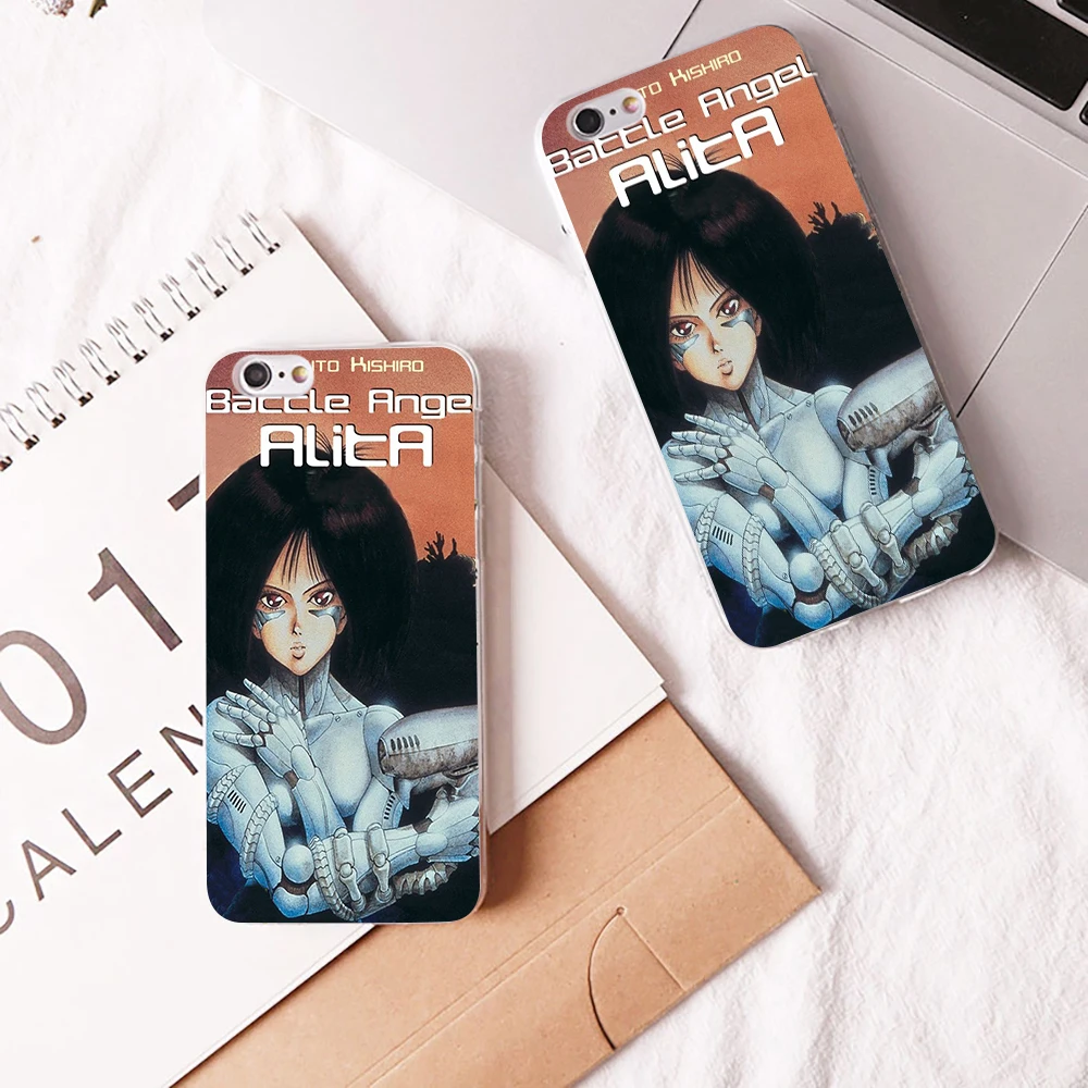 Новый фильм Alita битва Ангел жесткий и прозрачный чехол для iphone 8 7 6 6s плюс X XR XS XMAX 5 5C