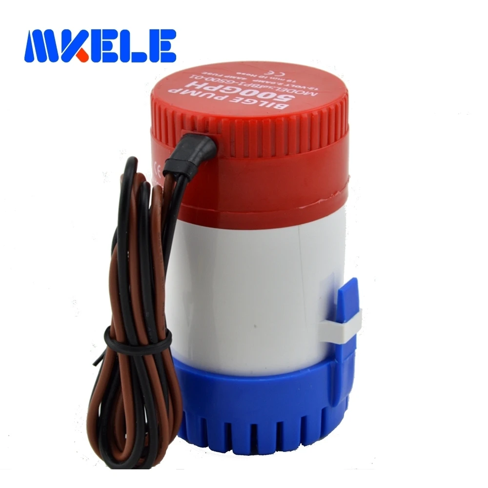 New 12/24V Submersible pump yacht drainage Fishing Boat Water Bilge Pump marine 500GPH 1900LPH Hotsale Durable GT56 TK0996 | Обустройство