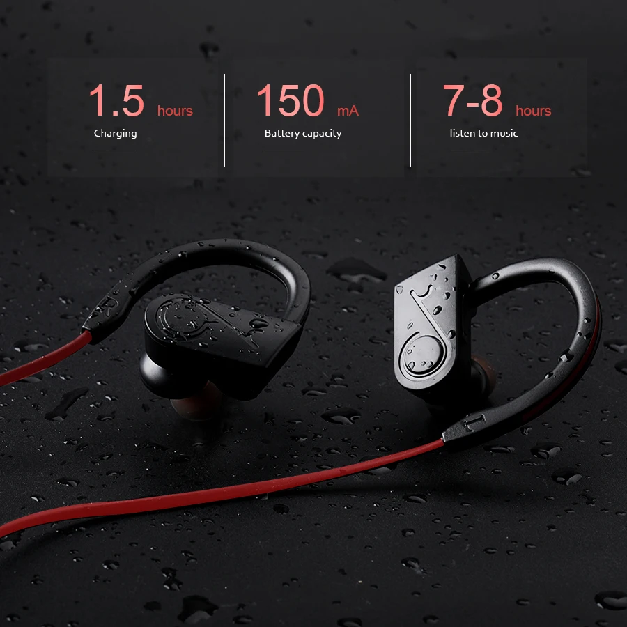 Спортивные Беспроводные Bluetooth наушники CBAOOO K99 с басами гарнитура