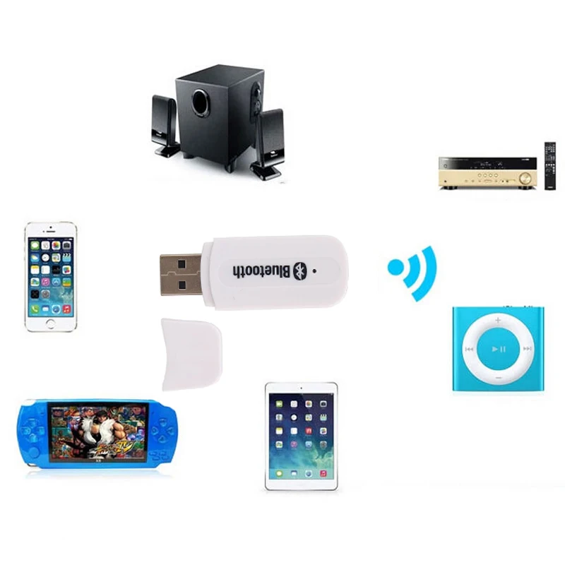 Мини USB 3 5 мм беспроводной Bluetooth приемник Кабель адаптер A2DP AUX аудио музыка стерео