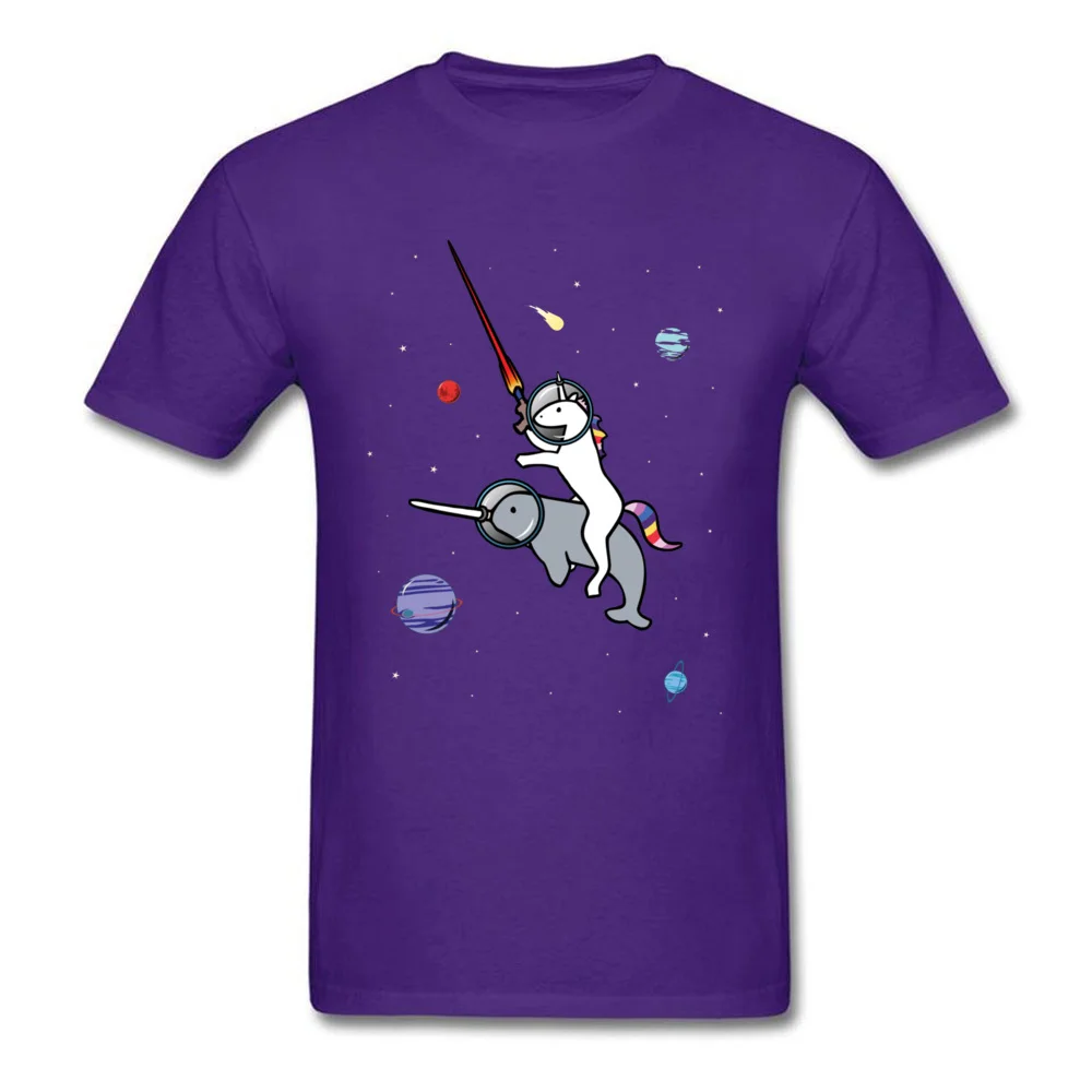 Футболка мужская с изображением космоса единорога Narwhal|Мужские футболки| |