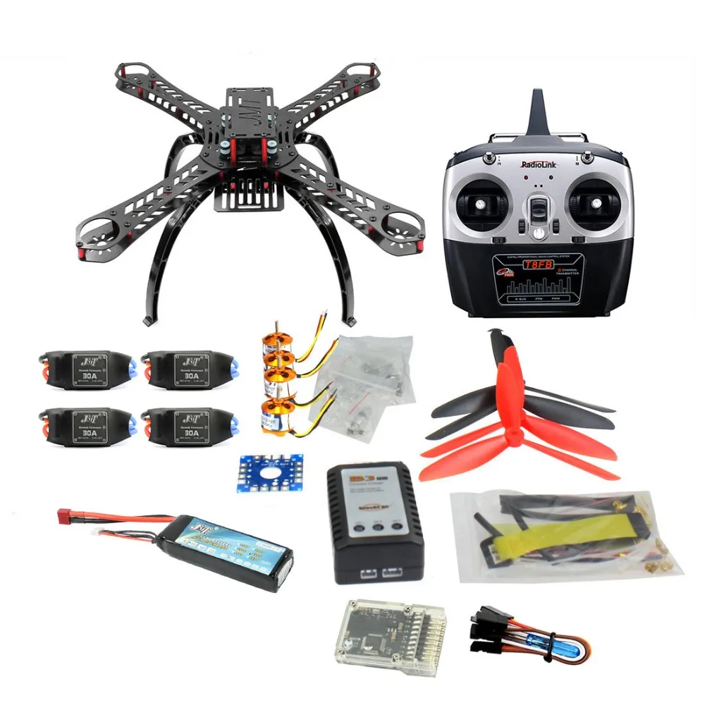 QQ SUPER Multi rotor Flight Control DIY 310 мм комплект мультикоптера из стекловолокна Radiolink 8CH TX & RX