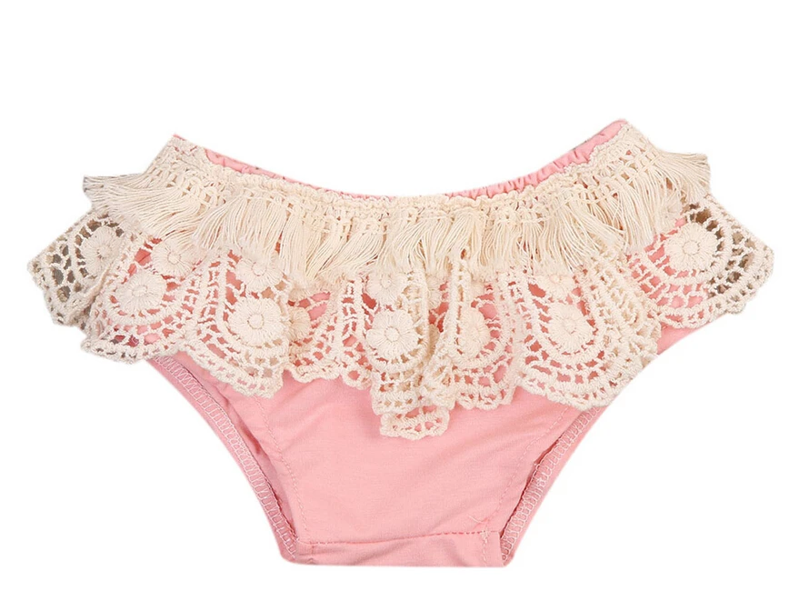 Летние кружевные хлопковые шорты с кисточками для маленьких девочек детские