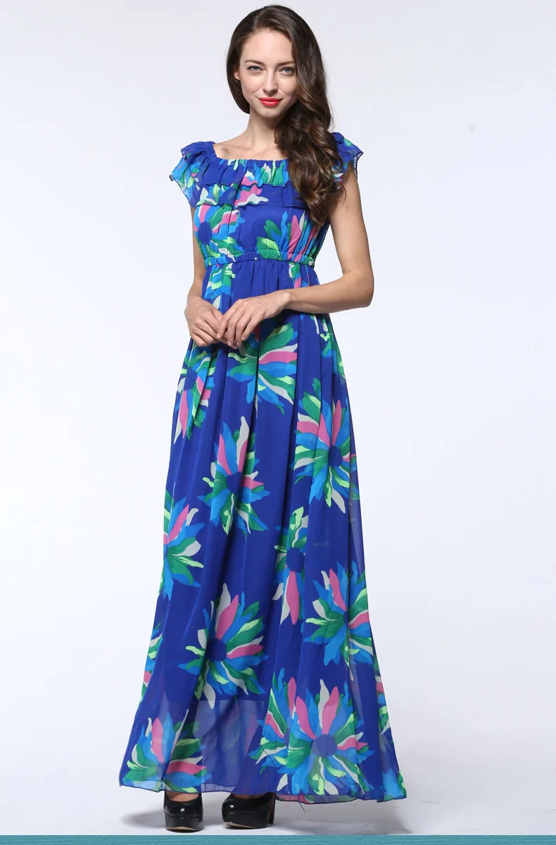 Женское длинное платье Boho пляжное большого размера 5XL 6XL 2019 | Женская одежда