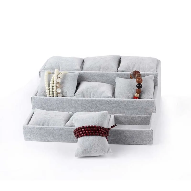 

High Grade 9 Trapezoidal Pillow Plate Bracelet Watches Display Jewelry Box Jewelry Storage Trays Case