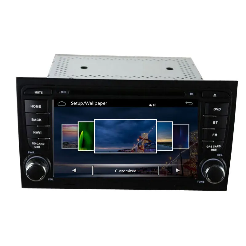 Емкостный сенсорный экран Авторадио автомобильный DVD стерео GPS для Audi A4 2002 2008