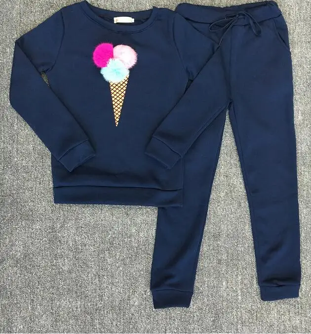 Новый весенне осенний модный спортивный костюм с принтом Мао мяча женские