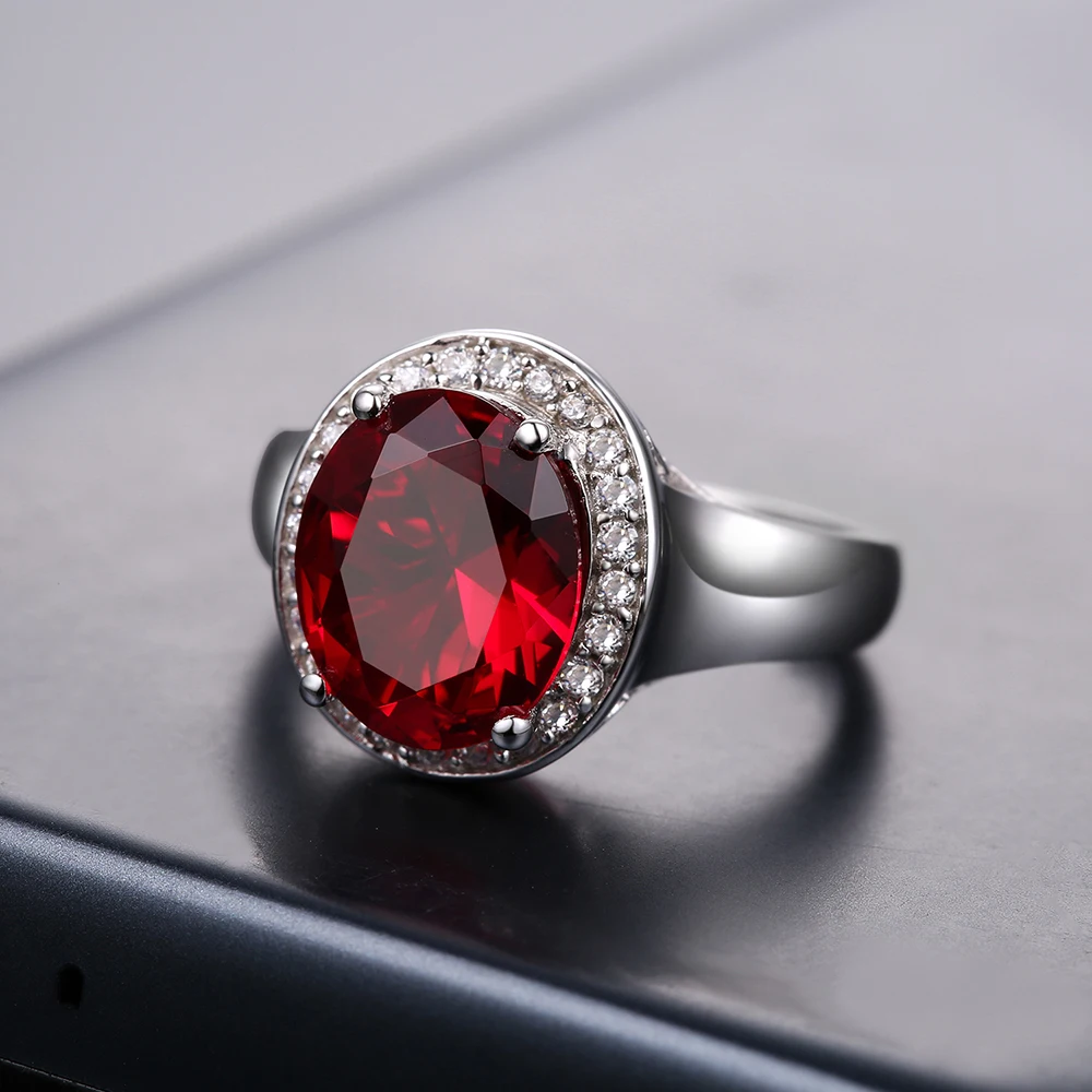 DOUBLE R кольца из стерлингового серебра для женщин 2.65ct Овальный драгоценный камень