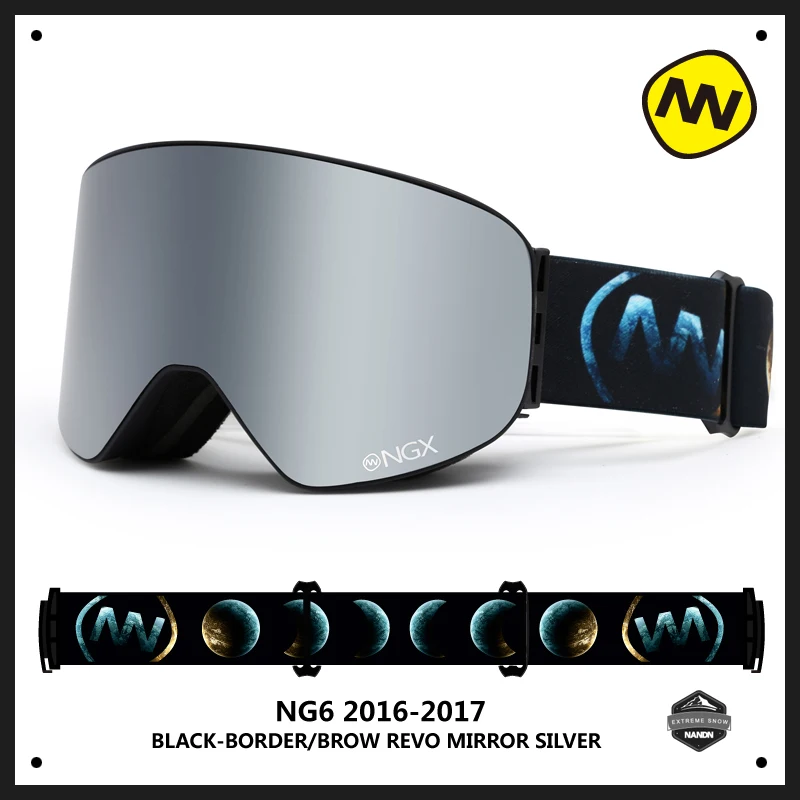 NANDN брендовые новые профессиональные лыжные очки с двойными линзами UV400
