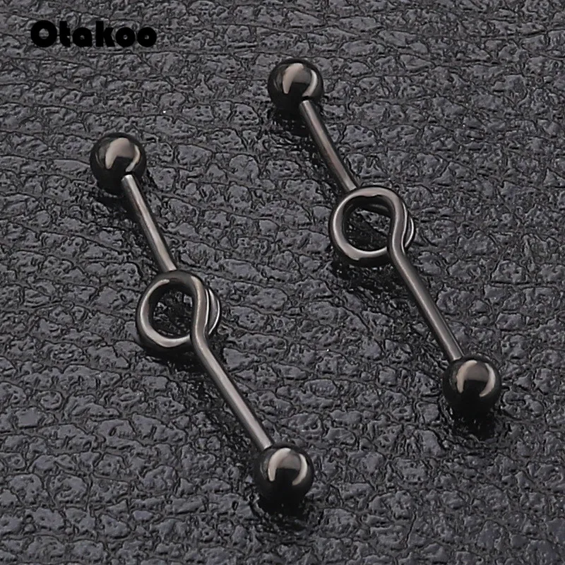 Кольца Otakoo из хирургической стали для пирсинга Подковы и завитка ушной раковины