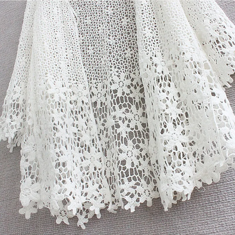 Japanese style mori girl lace cardigan women 2020 fashion floral hollow-out crochet tops summer renda |