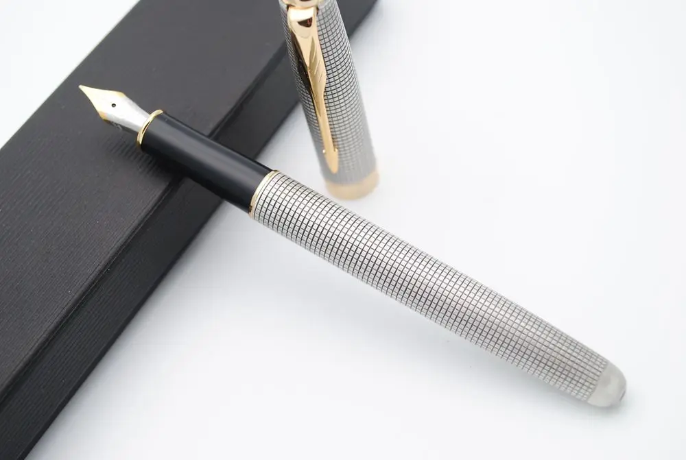 JINHAO 601a Ретро кольчуга авторучка F чернильная ручка NIB